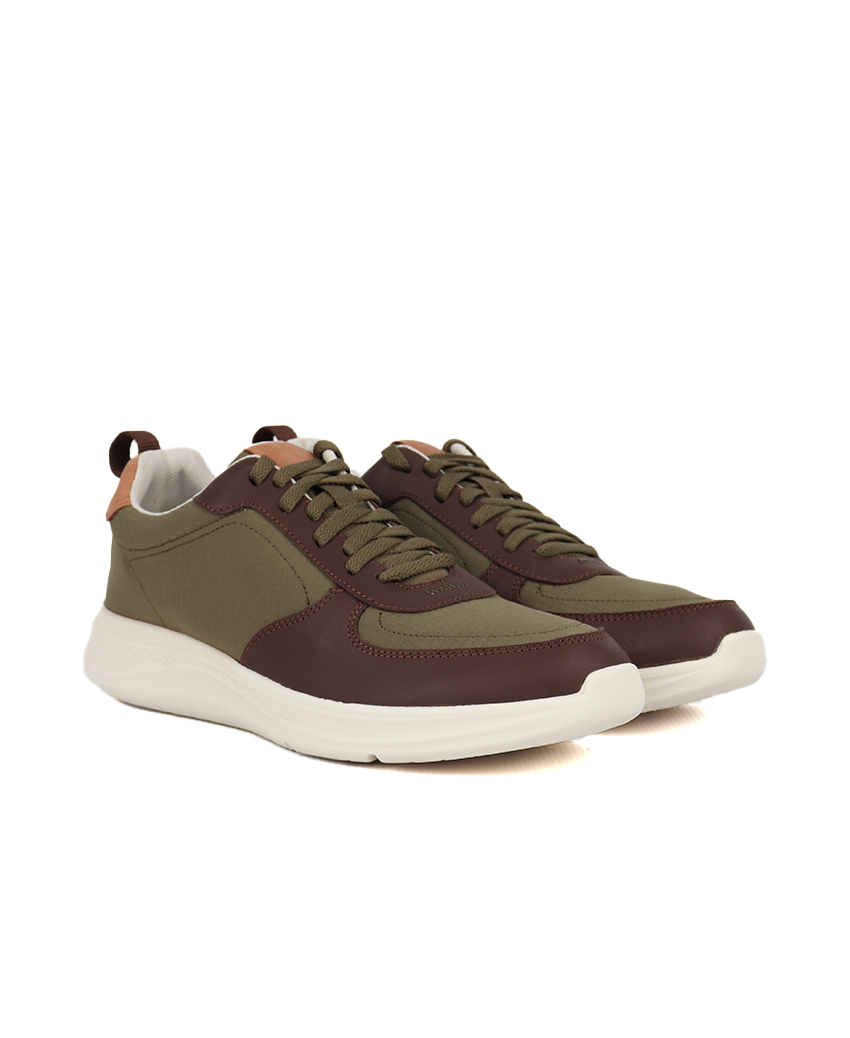 SHOES H.P ELEVATE LACEUP DEEP OLIVE TEXTILE