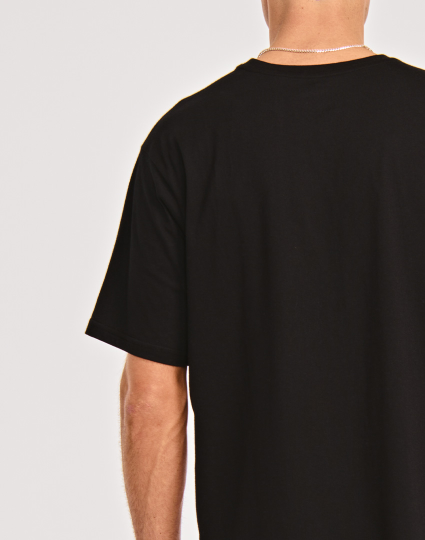 CAT LOGO TEE FALL LEAF WSHD BLK - الصورة 2