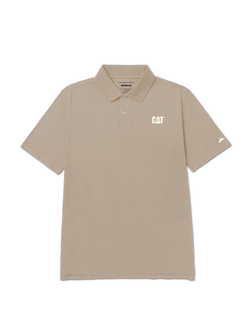 CAT LOGO PIQUE POLO HUMMUS