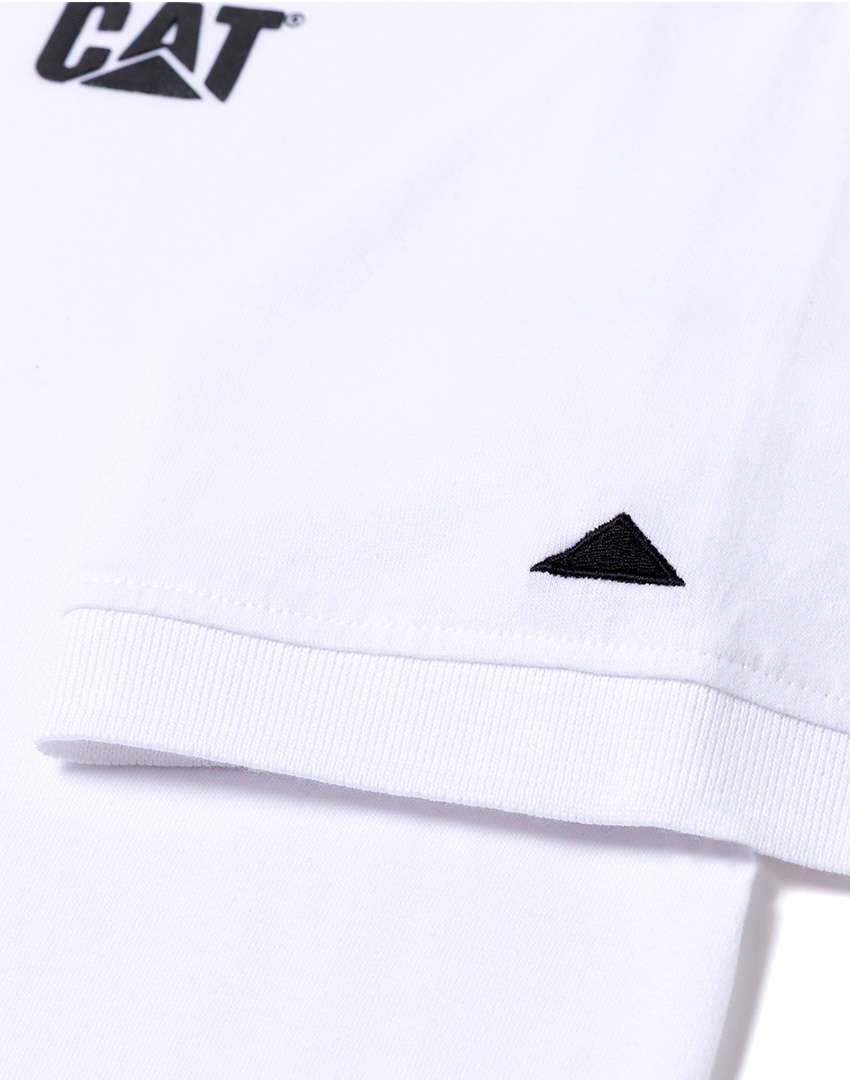 CAT LOGO JRSY POLO WT - الصورة 2