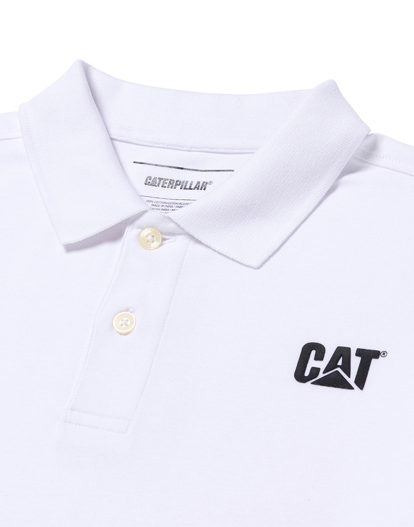 CAT LOGO JRSY POLO PTCH BLK - الصورة 2