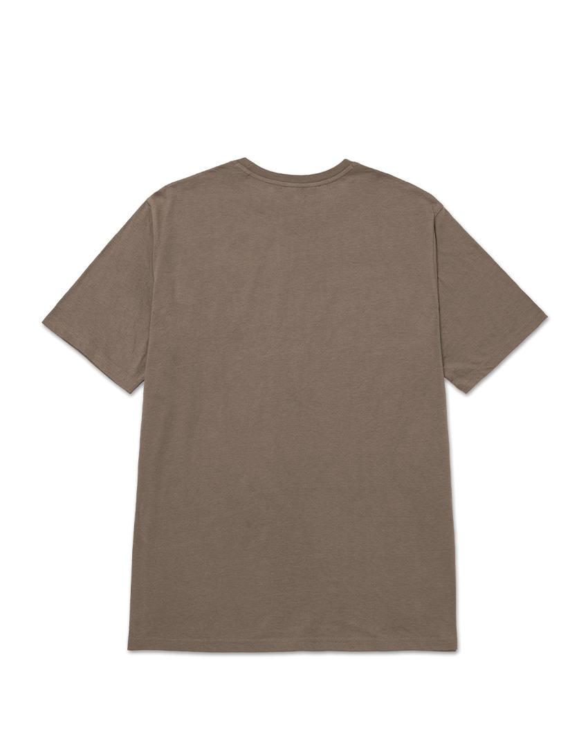 CAT SMALL LOGO TEE FOSSIL WT - الصورة 2
